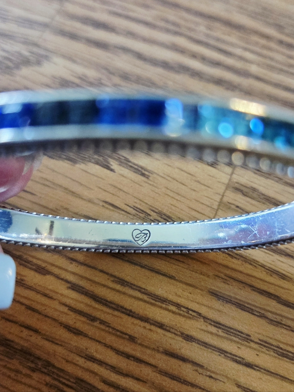 💐BRIGHTON "Spectrum Blue" Ombre Swarovski Crystal Bracelet TIMELESS CHIC - Picture 6 of 8